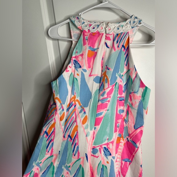 Lilly Pulitzer Lynn Out To Sea
Sailboat Print Lace Front Shift Dress Sz 4 - Picture 12 of 14